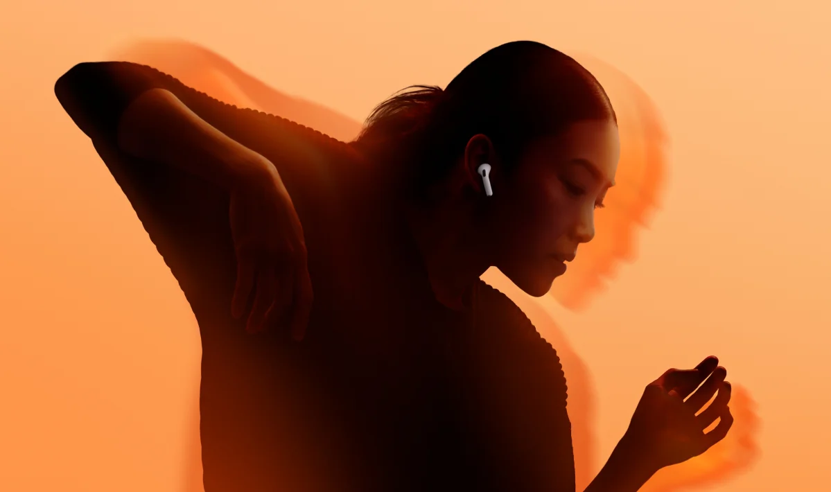 AirPods 4 avec Réduction active du bruit Blanc - vue 5