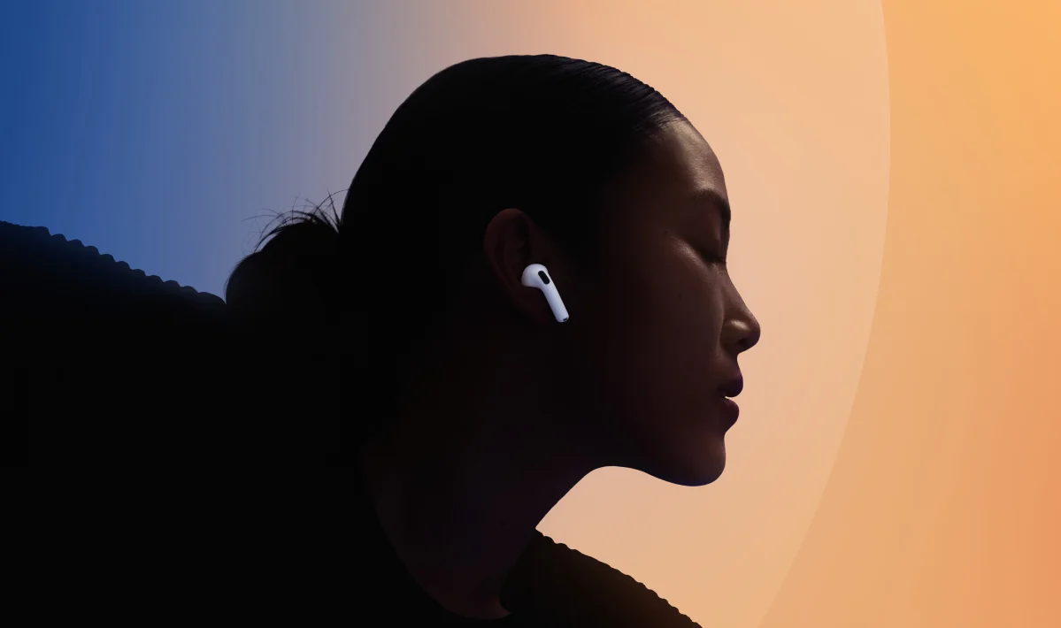 AirPods 4 avec Réduction active du bruit Blanc - vue 3