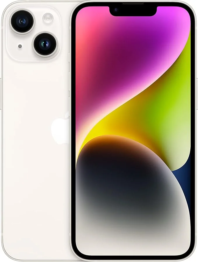 iPhone 14  Sim Physique Grade A - Reconditionné Starlight - vue 3