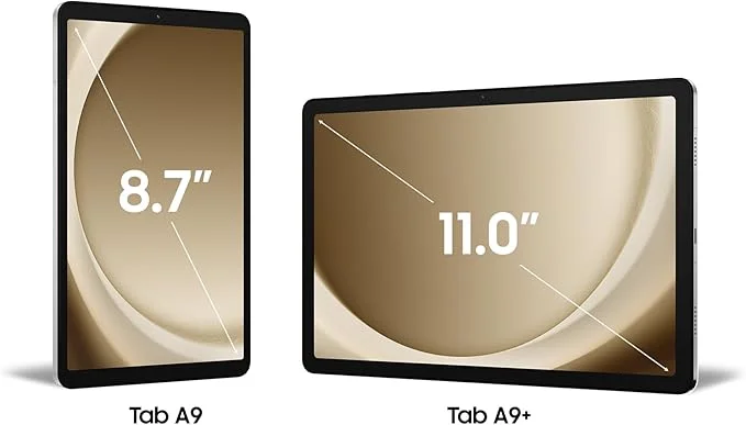 Samsung Galaxy TAB A9+ Argent - vue 3