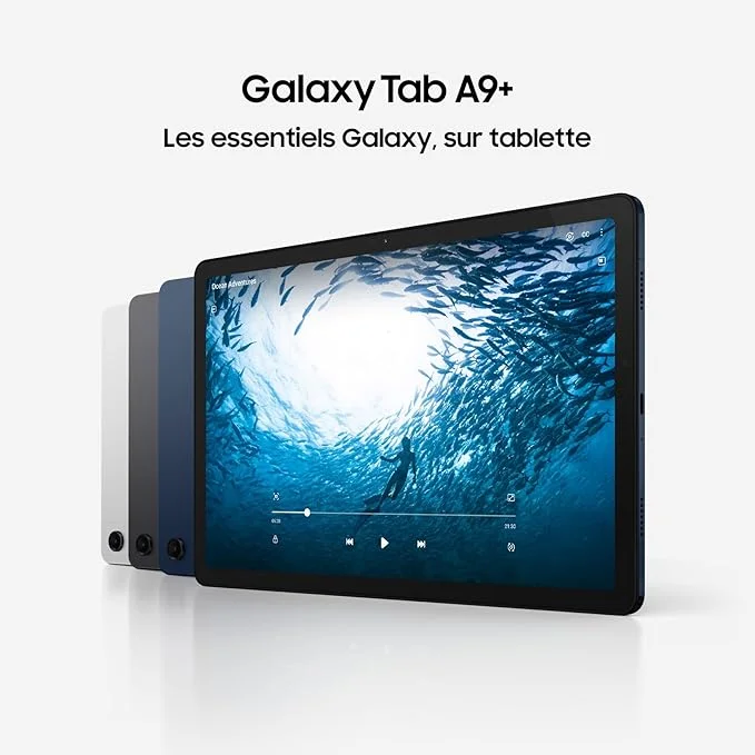 Samsung Galaxy TAB A9+ Argent - vue 5